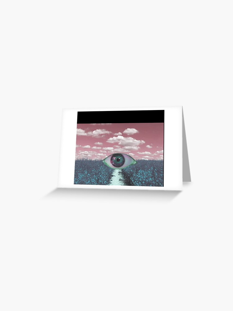 Dreamcore Weirdcore Aesthetics Mushroom Eyes Checker Floor V2 | Greeting  Card