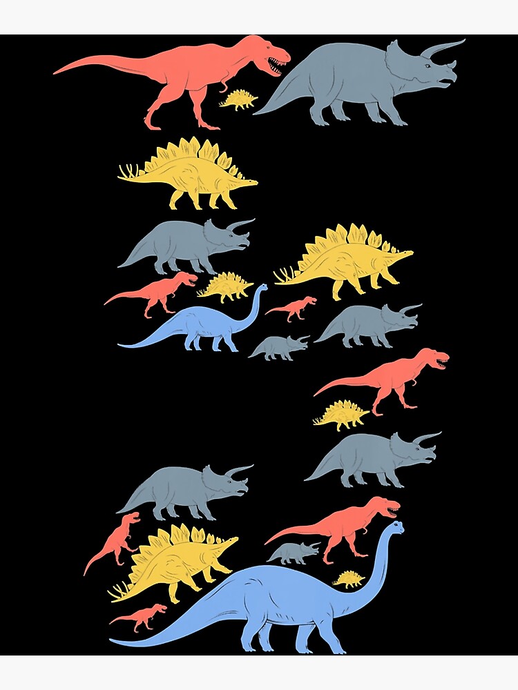 kids-dinosaur-5th-birthday-for-5-year-old-girls-and-boys-poster-for