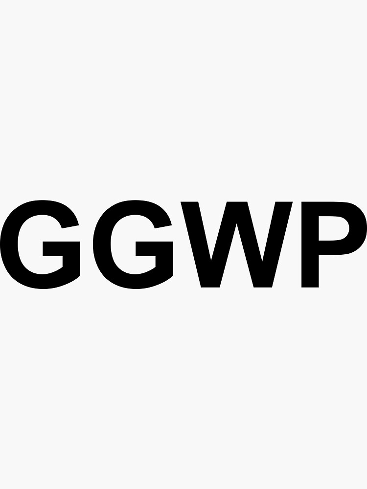 GGWP Sticker by trashak