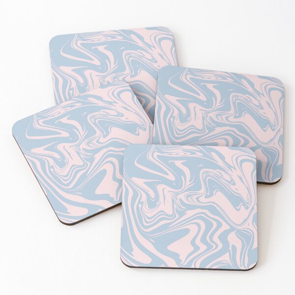 Item preview, Sweet pastel swirls marble blue and pink cream designed and sold by lucybrownlane.