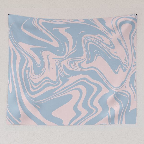 Item preview, Sweet pastel swirls marble blue and pink cream designed and sold by lucybrownlane.