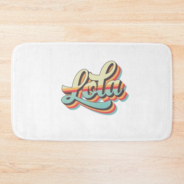 Item preview, Lola name - cool 70s retro font surf style design designed and sold by NameTheory.