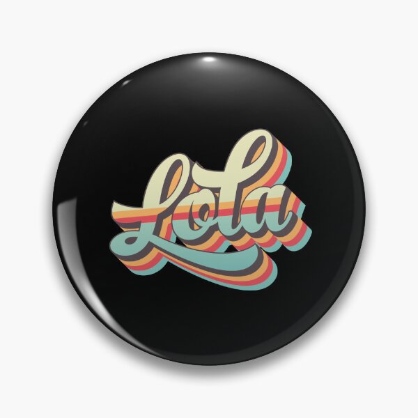Item preview, Lola name - cool 70s retro font surf style design designed and sold by NameTheory.