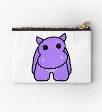 Crumple the Grumpy Hippo Zipper Pouch