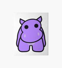 Crumple the Grumpy Hippo Art Board Print