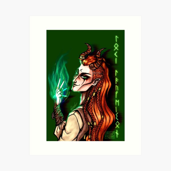 Loki Laufeyson; The Trickster God Art Print