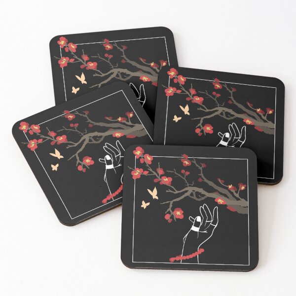 Artikelvorschau, Pflaumenblüten pflücken - Genshin Hu Tao entworfen und verkauft von NessAMess.