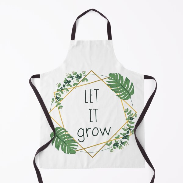 Item preview, Let It Grow Green and Gold Quote Mantra Plant Leaf Flower Design designed and sold by TacoRose.