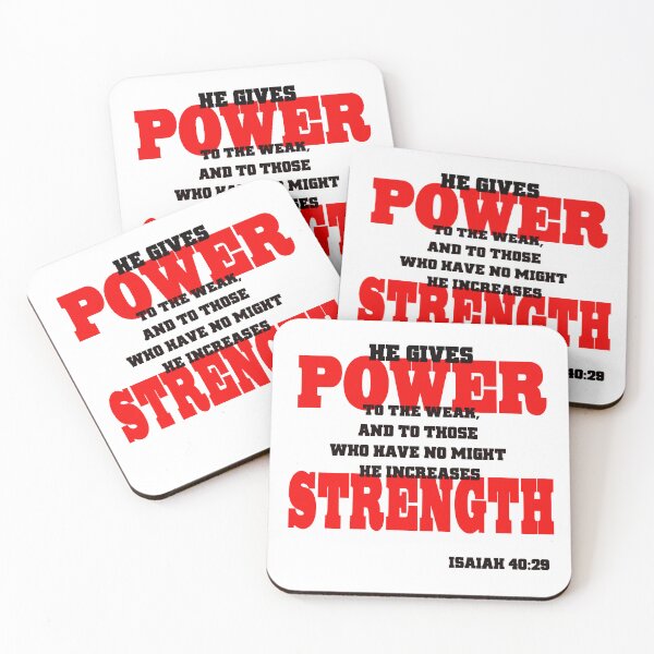Item preview, HE GIVES  POWER TO THE WEAK designed and sold by godswordinc.