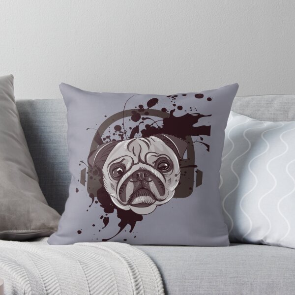 Item preview, Dog with headphones designed and sold by BronikowskiART.