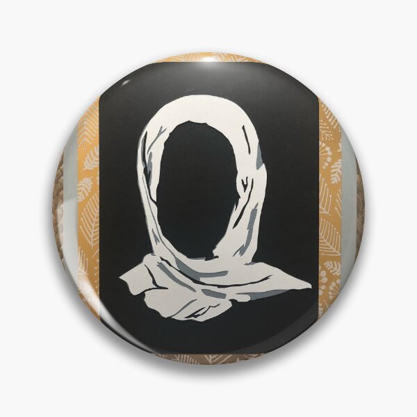 Item preview, Muslim woman women hijab art faceless head covering designed and sold by AbbyCutsPaper.