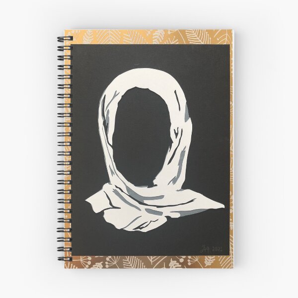 Item preview, Muslim woman women hijab art faceless head covering designed and sold by AbbyCutsPaper.