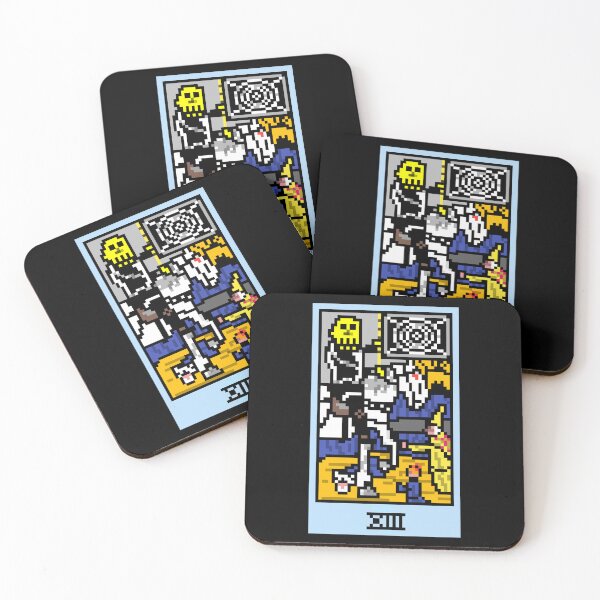 Artikelvorschau, Moment, ist das Pixel-Art-Tarot? Schwarz – Major Arcana „Death“ (Design für T-Shirt, Aufkleber und andere Accessoires) entworfen und verkauft von Pixel Waite.
