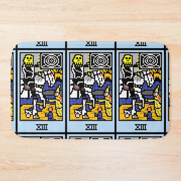 Item preview, Wait, is this pixel art tarot? Black - Major Arcana 'Death' (Design for T-shirt, stickers and other accessories) designed and sold by Pixel Waite.
