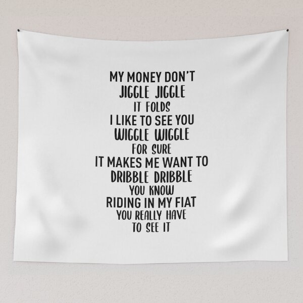Item preview, Money Don't Jiggle Jiggle (Black) - Meme Trend (Version 2) designed and sold by FilipeFerreira.