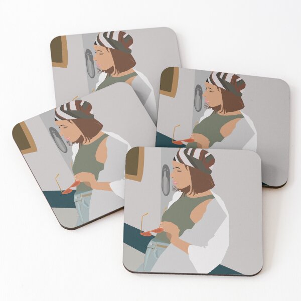 Item preview, Lady illustration glossy stickers designed and sold by ibrahhim.
