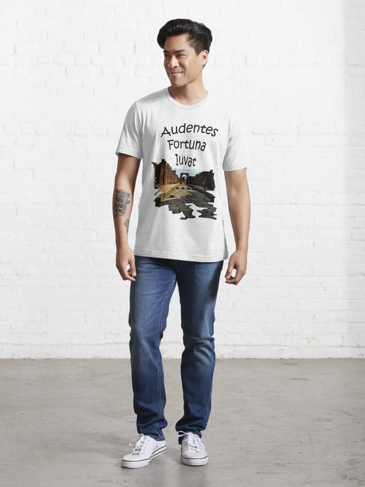 Alternate view of Pompeii - Fortune Favors The Bold Essential T-Shirt