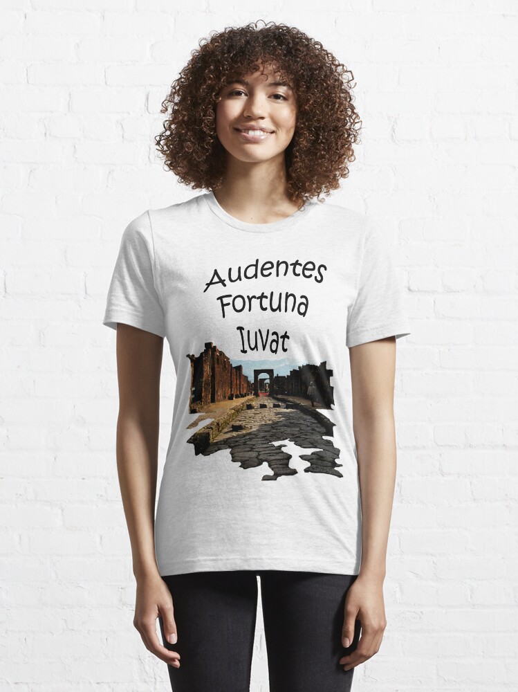 Alternate view of Pompeii - Fortune Favors The Bold Essential T-Shirt