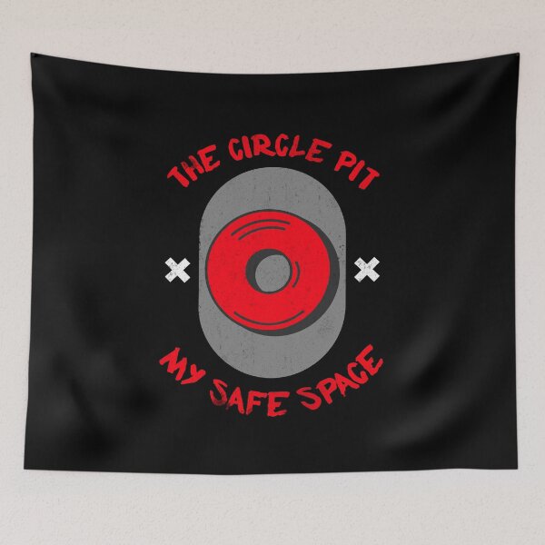 Item preview, The Circle Pit. My Safe Space - Heavy Metal Metalcore Design designed and sold by Shirtlify.