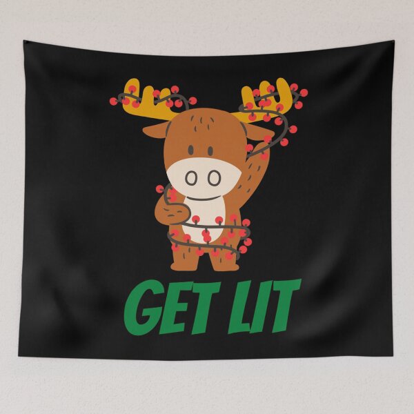 Item preview, GET LIT Funny and Dirty Christmas Shirt and Accessories with Green Texts Essential . designed and sold by batterfwchas.