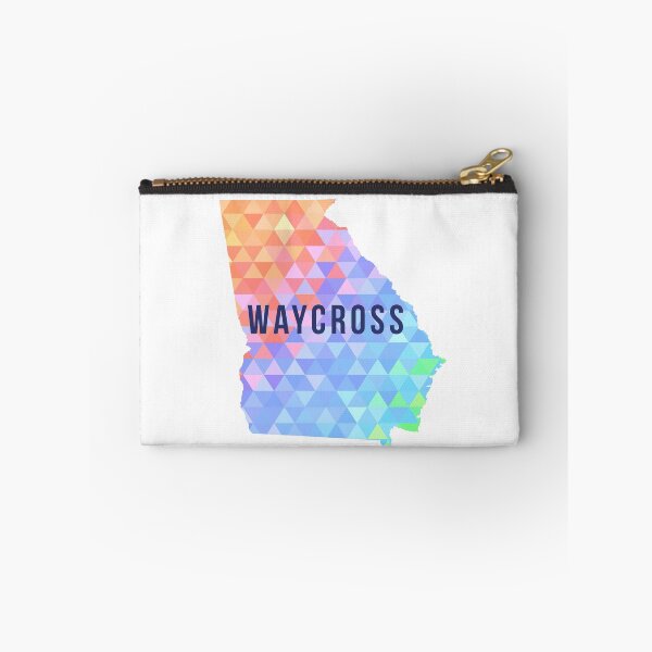 Item preview, Waycross, Georgia Multi-Colored Geometry Pattern State Silhouette designed and sold by CartoCreative.