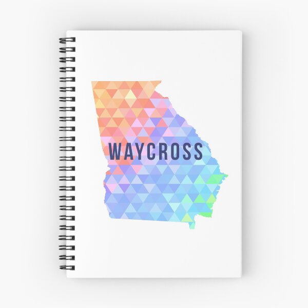Item preview, Waycross, Georgia Multi-Colored Geometry Pattern State Silhouette designed and sold by CartoCreative.