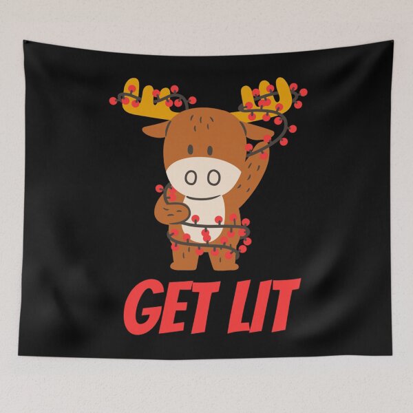 Item preview, GET LIT Funny and Dirty Christmas Shirt and Accessories with Red Texts Essential . designed and sold by batterfwchas.