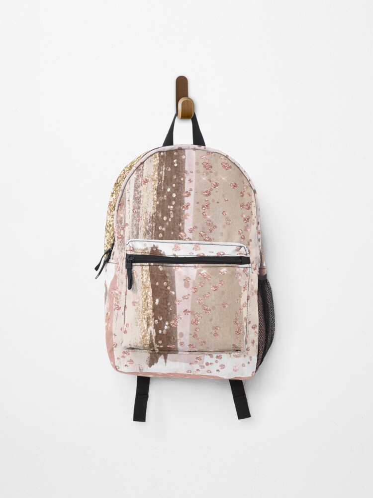 Rose gold hot sale glitter backpack