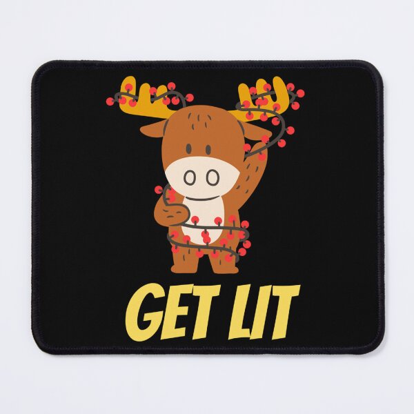 Item preview, GET LIT Funny and Dirty Christmas Shirt and Accessories with Yellow Texts Essential . designed and sold by batterfwchas.