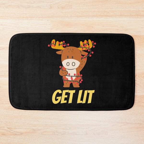Item preview, GET LIT Funny and Dirty Christmas Shirt and Accessories with Yellow Texts Essential . designed and sold by batterfwchas.