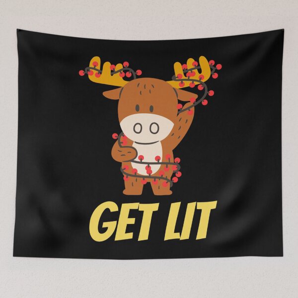 Item preview, GET LIT Funny and Dirty Christmas Shirt and Accessories with Yellow Texts Essential . designed and sold by batterfwchas.