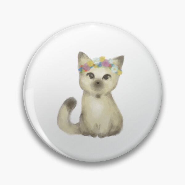 Item preview, Siamese cat flower crown designed and sold by G & R.