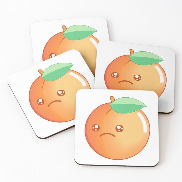 Item preview, Sad Apricot , Cute Apricot designed and sold by KawaiSticker.