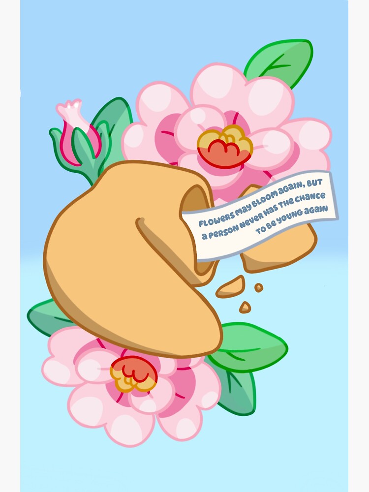 "Flowers May Bloom Again" Sticker for Sale by JadeJonesArt Redbubble