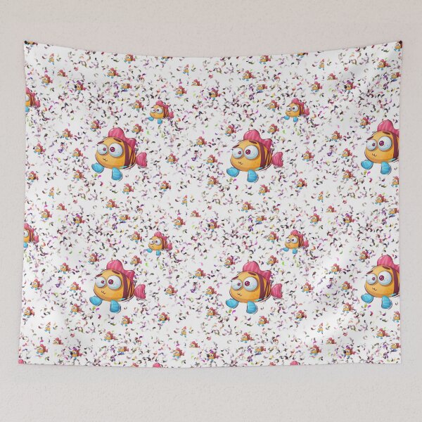Item preview, Beautyfull cartoon fish illustrator design designed and sold by Tmart123.