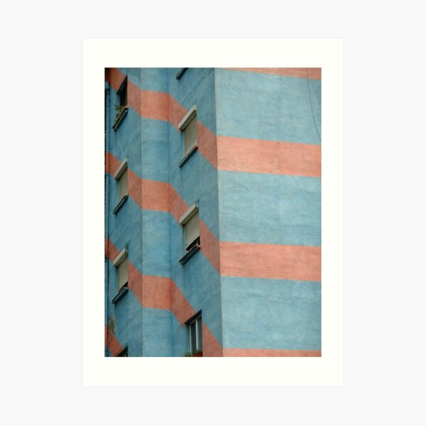 Urban Geometry - Tirana, Albania Art Print