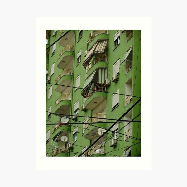 Messy Urban Geometry Art Print