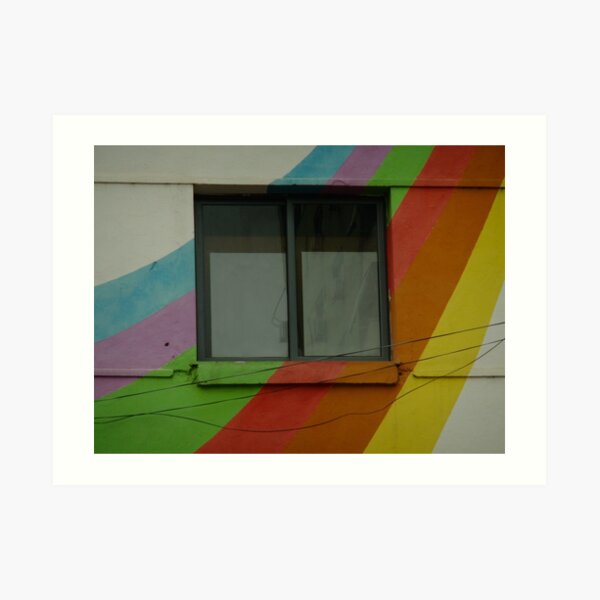 Rainbow House Tirana Art Print