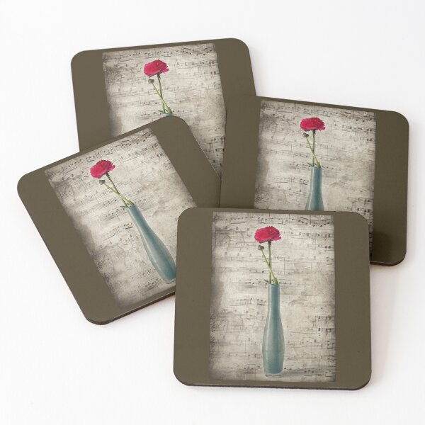 Item preview, Old music - Ranunculus in a bottle designed and sold by Barbara  Corvino.