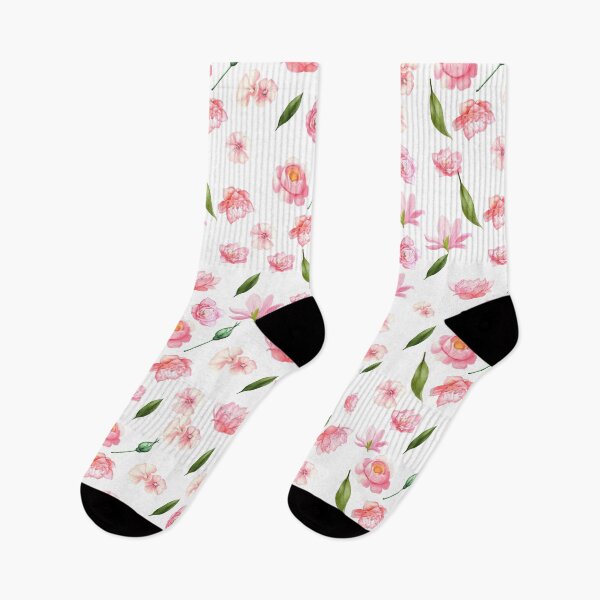 Artikelvorschau, Rosa botanisches minimalistisches Aquarell-Blumenmuster entworfen und verkauft von Brutebabby.