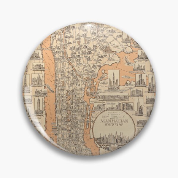 Item preview, Vintage Map of New York designed and sold by kapotka.