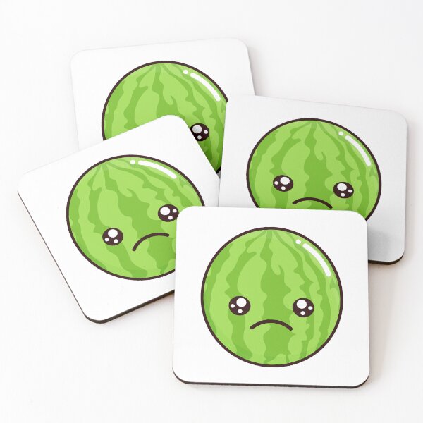 Item preview, Sad Watermelon , Cute Watermelon designed and sold by KawaiSticker.