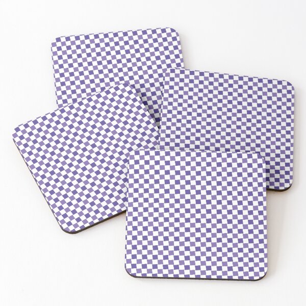 Item preview, Purple and White Wave Diagonal Checked Square Geometric Pattern designed and sold by Moyanana.