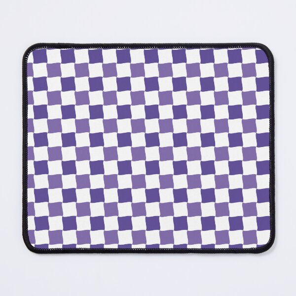 Item preview, Purple and White Wave Diagonal Checked Square Geometric Pattern designed and sold by Moyanana.