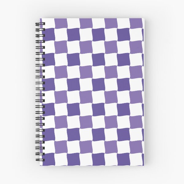 Item preview, Purple and White Wave Diagonal Checked Square Geometric Pattern designed and sold by Moyanana.