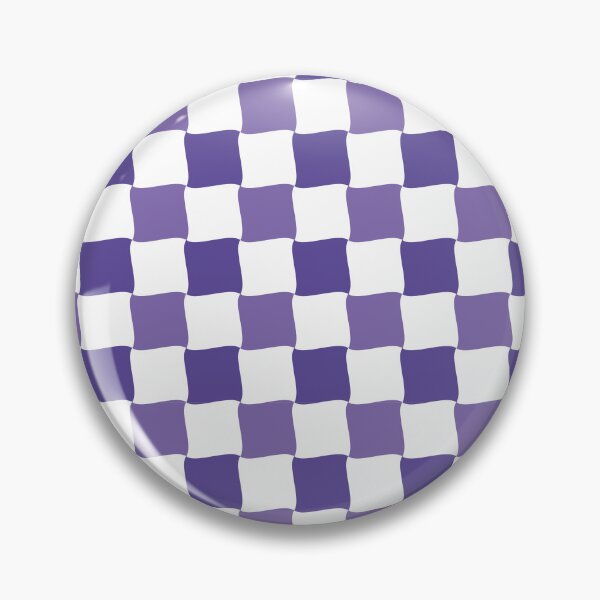 Item preview, Purple and White Wave Diagonal Checked Square Geometric Pattern designed and sold by Moyanana.