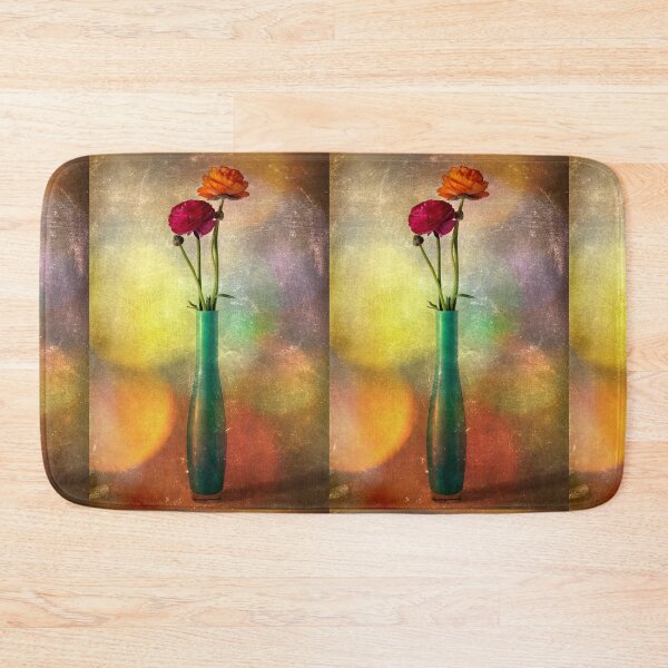Item preview, Colorfully ranunculus in a bottle designed and sold by Barbara  Corvino.