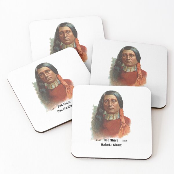 Item preview, Red Shirt - Dakota Sioux - Vintage Portrait Originally Allen & Ginter by heringa designed and sold by heringa.