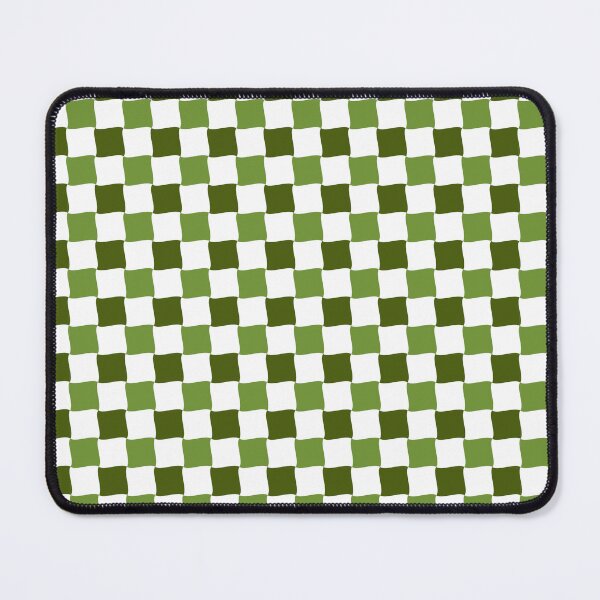Item preview, Green and White Wave Diagonal Checked Square Geometric Pattern designed and sold by Moyanana.