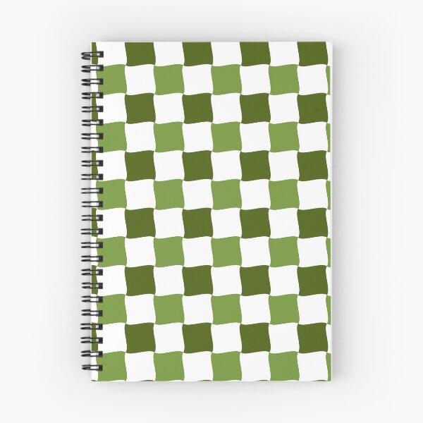 Item preview, Green and White Wave Diagonal Checked Square Geometric Pattern designed and sold by Moyanana.